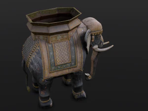Elephant statue 3D Model