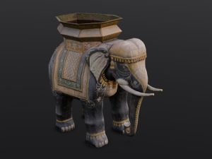 Elephant statue Modelo 3D