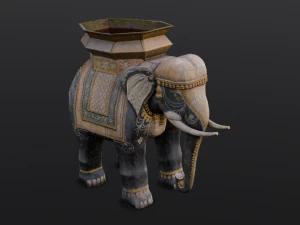Elephant statue 3D Model