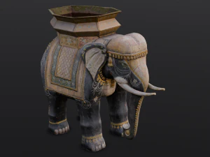 Elephant statue 3D Model