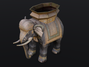 Elephant statue Modelo 3D