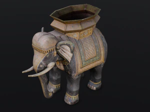 Elephant statue 3D Model