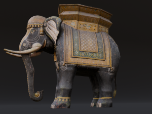 Elephant statue Modelo 3D