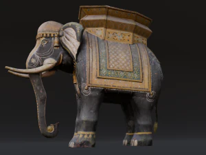 Elephant statue 3D Model