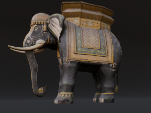 Elephant statue Modelo 3D