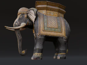 Elephant statue 3D Model