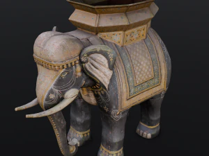 Elephant statue 3D Model