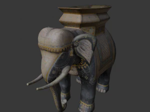 Elephant statue 3D Model