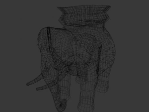 Elephant statue 3D Model