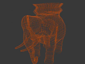 Elephant statue 3D Model