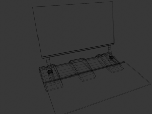 Professional 3D Sci-Fi Laptop Model Model 3D