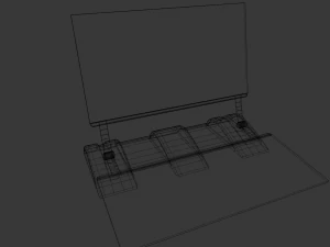 Modelo profissional de laptop de fic&ccedil;&atilde;o cient&iacute;fica 3D Modelo 3D