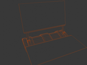 Professional 3D Sci-Fi Laptop Model Model 3D