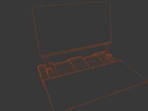Modelo profissional de laptop de fic&ccedil;&atilde;o cient&iacute;fica 3D Modelo 3D