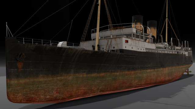 Ship Rebuilt Part 2 3D 模型 .c4d .max .obj .3ds .fbx .stl .blend 