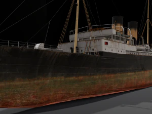 Odbudowany statek, część 2 Model 3D