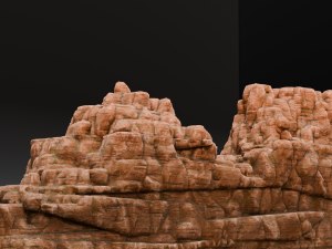 Rock Cliff Modello 3D