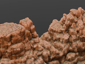 Rock Cliff 3D Model