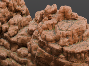 Rock Cliff Modello 3D