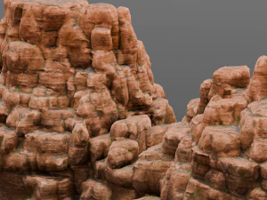 Rock Cliff 3D Model