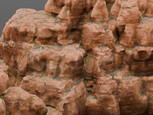 Rock Cliff 3D Model