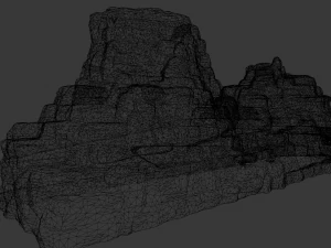 Rock Cliff 3D Model