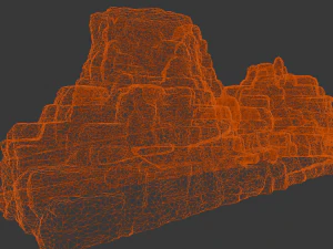 Rock Cliff 3D Model
