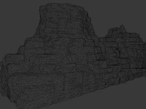 Rock Cliff 3D Model