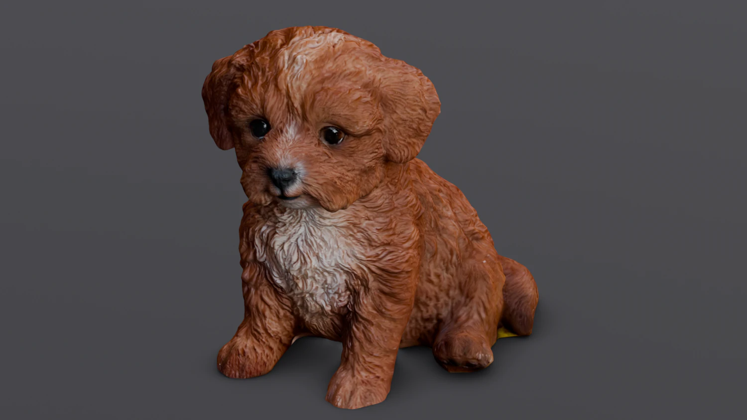 Brown Dog 3D Model .c4d .max .obj .3ds .fbx .stl .blend 
