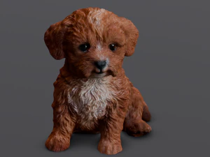 Brown Dog 3D Model