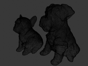 2 Dog Model 3D