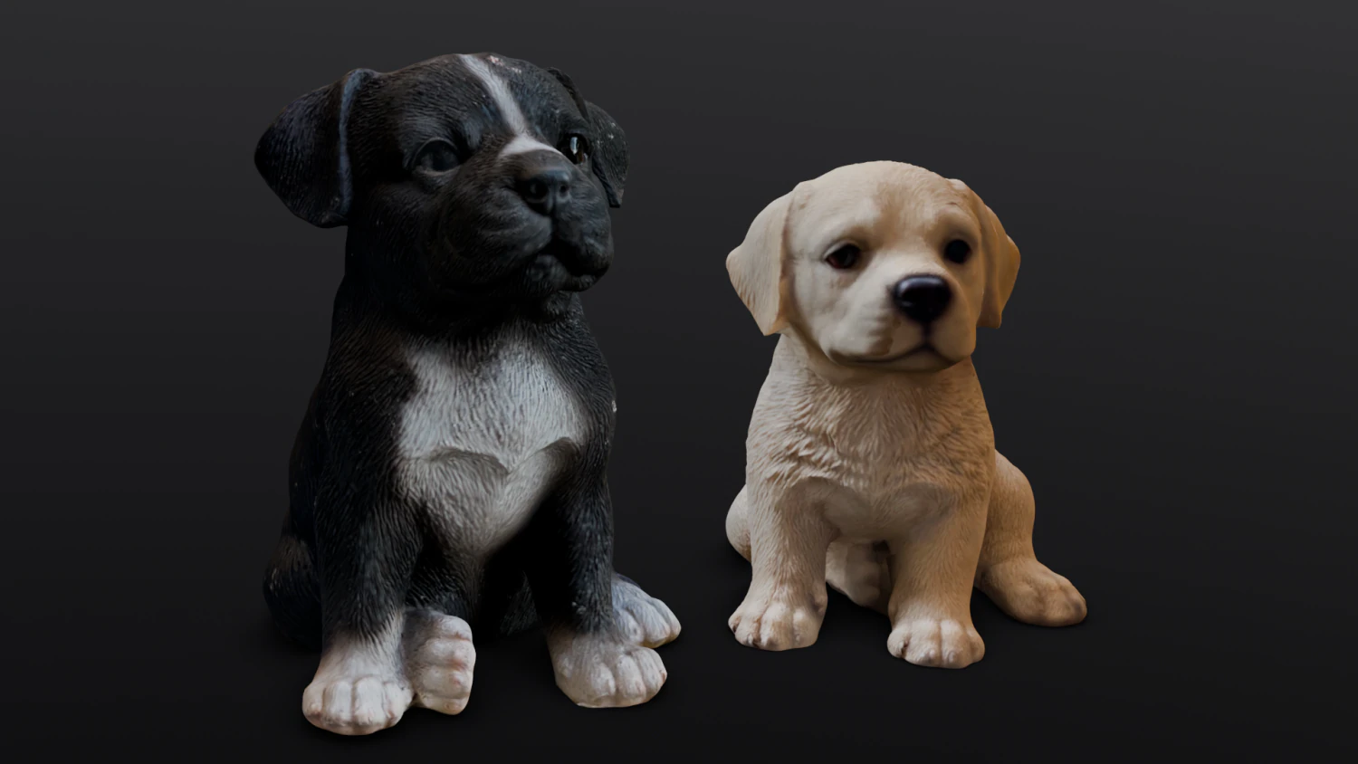 2 Dogs 3D Model .c4d .max .obj .3ds .fbx .stl .blend 