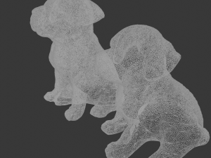 2 Dogs 3Dモデル