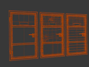 3 Doors 3D Model