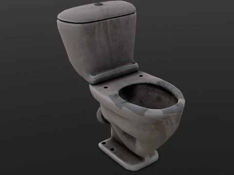Dirty Toilet 3D Model