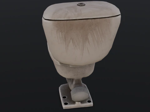 Dirty Toilet 3D Model