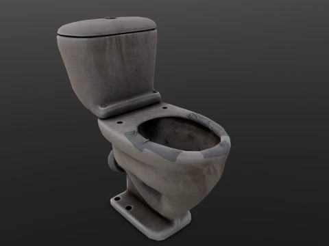 Dirty Toilet 3D Model
