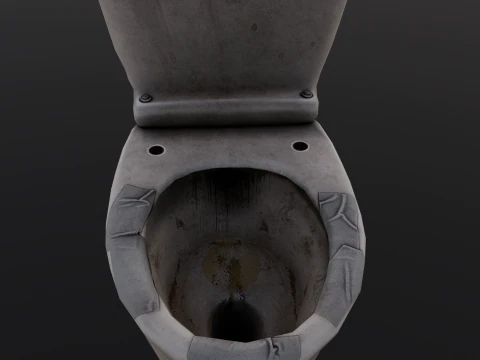 Dirty Toilet 3D Model