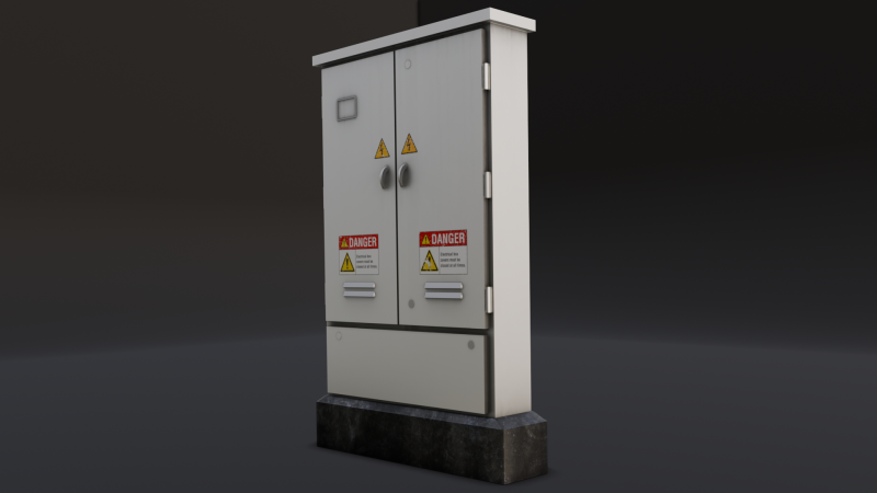 Electric Box Modelo 3D .c4d .max .obj .3ds .fbx .stl .blend 