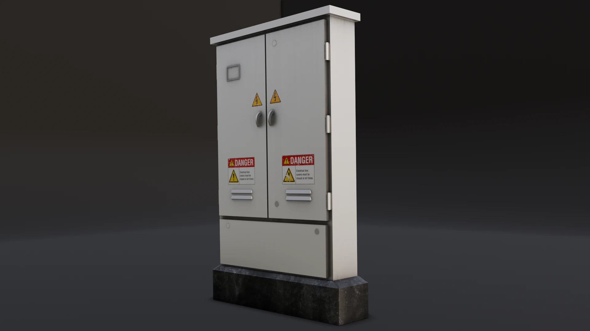 Electric Box 3D Model .c4d .max .obj .3ds .fbx .stl .blend 