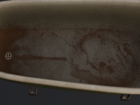 Rusted Lock and Key 3D Model
