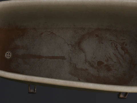 Rusted Lock and Key 3D Model
