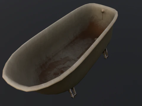 Rusted Lock and Key 3D Model