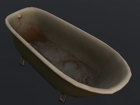 Rusted Lock and Key 3D Model