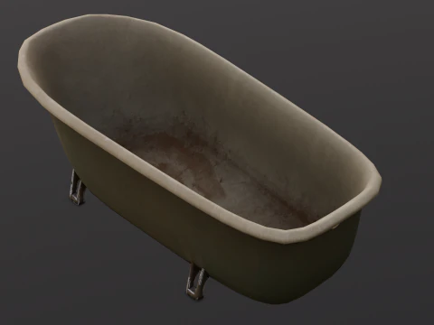 Rusted Lock and Key 3D Model