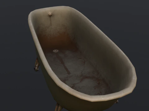 Rusted Lock and Key 3D Model