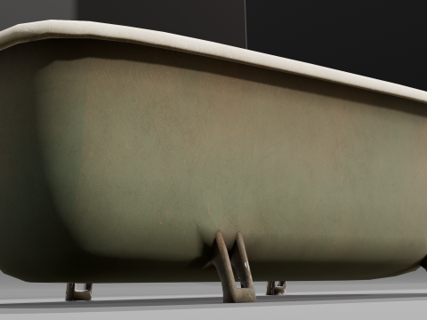 Rusted Lock and Key 3D Model