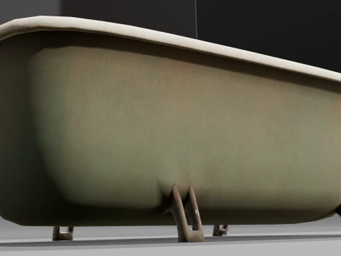 Rusted Lock and Key 3D Model