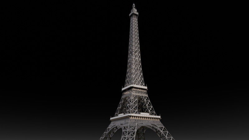 Eiffel Tower 3D मॉडल .c4d .max .obj .3ds .fbx .stl .blend 