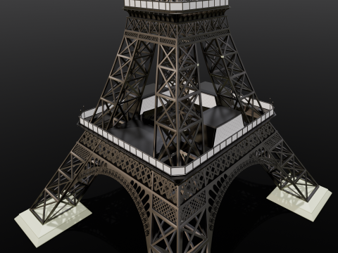 Eiffel Tower 3D मॉडल